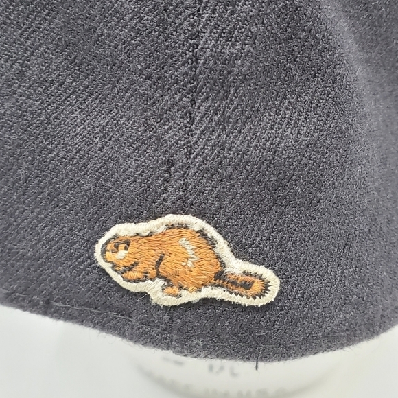 ROOTS CANADA BLACK BASEBALL HAT CAP WOOL BLEND FITTED MEN SMALL MEDIUM - Picture 5 of 13